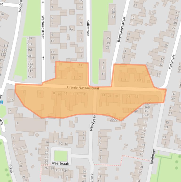 Kaart van postcodegebied 6372CJ.