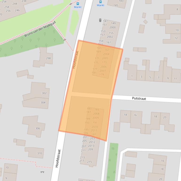 Kaart van postcodegebied 6372CT.