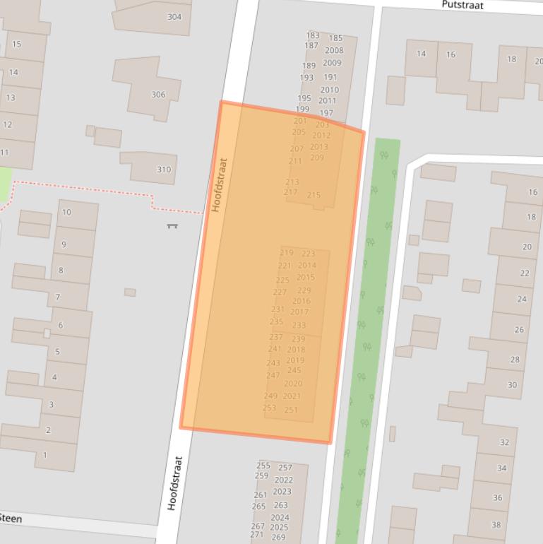 Kaart van postcodegebied 6372CV.