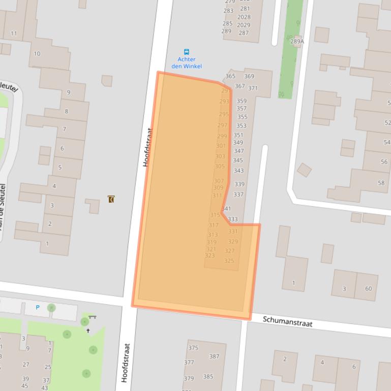 Kaart van postcodegebied 6372CX.