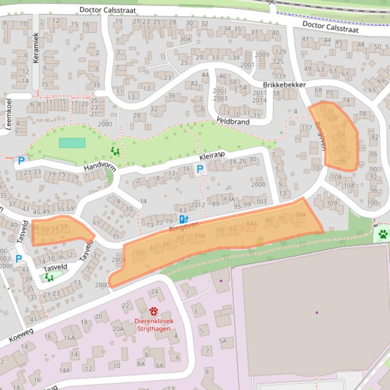 Kaart van postcodegebied 6372DB.