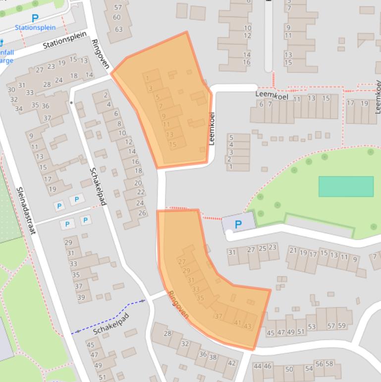 Kaart van postcodegebied 6372DC.