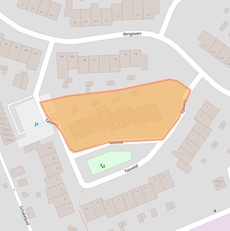 Kaart van postcodegebied 6372DE.