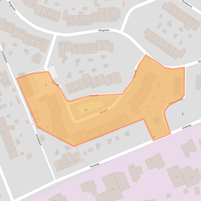 Kaart van postcodegebied 6372DG.