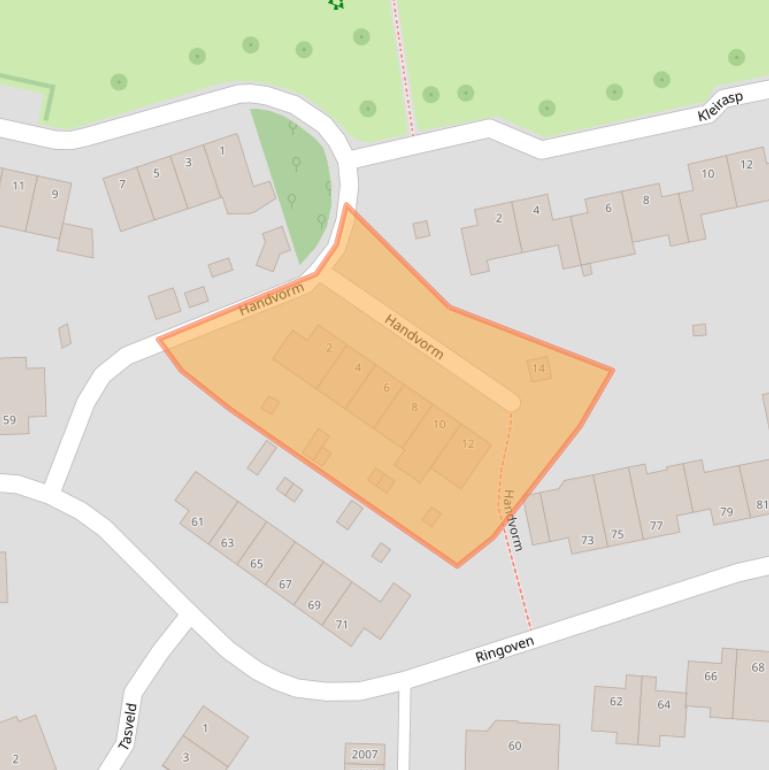 Kaart van postcodegebied 6372DJ.