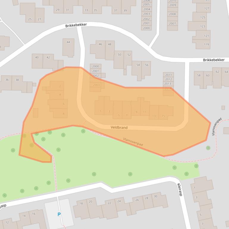 Kaart van postcodegebied 6372DN.