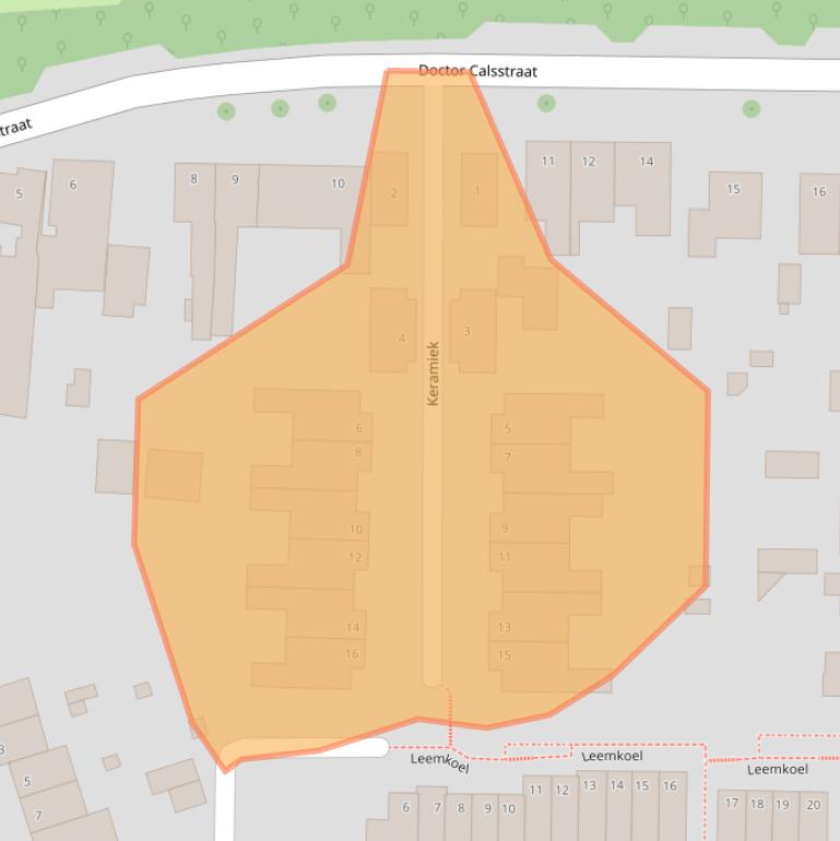 Kaart van postcodegebied 6372DX.