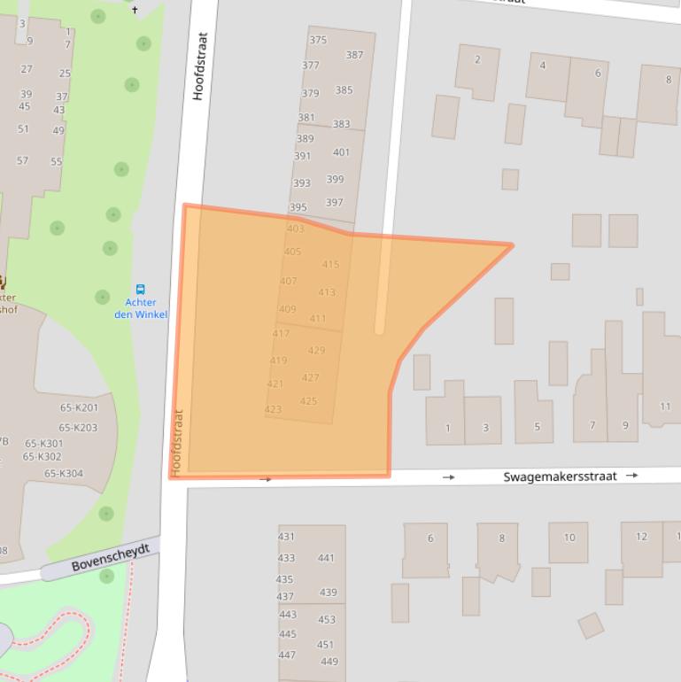 Kaart van postcodegebied 6372EB.