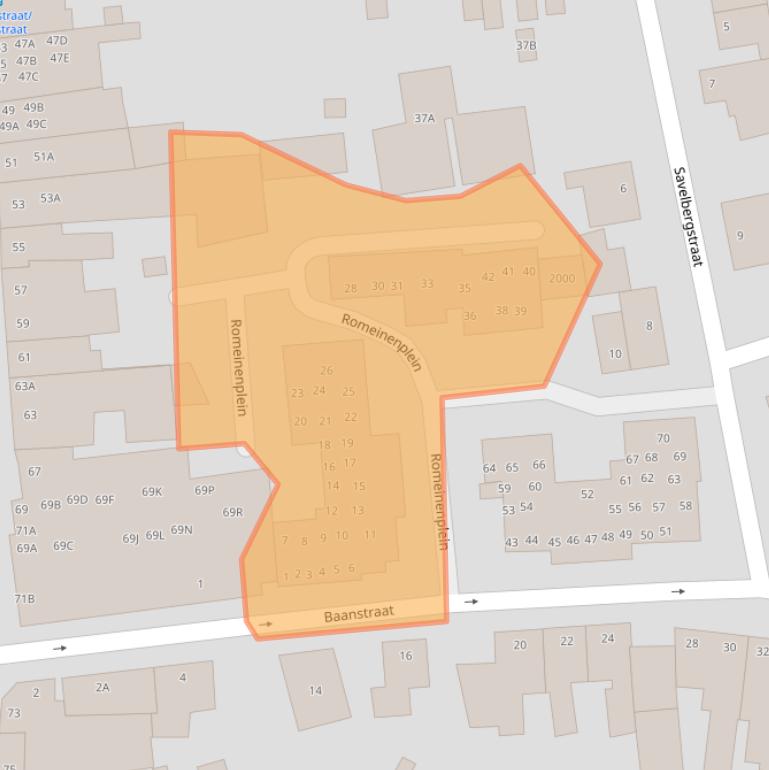 Kaart van postcodegebied 6372EL.