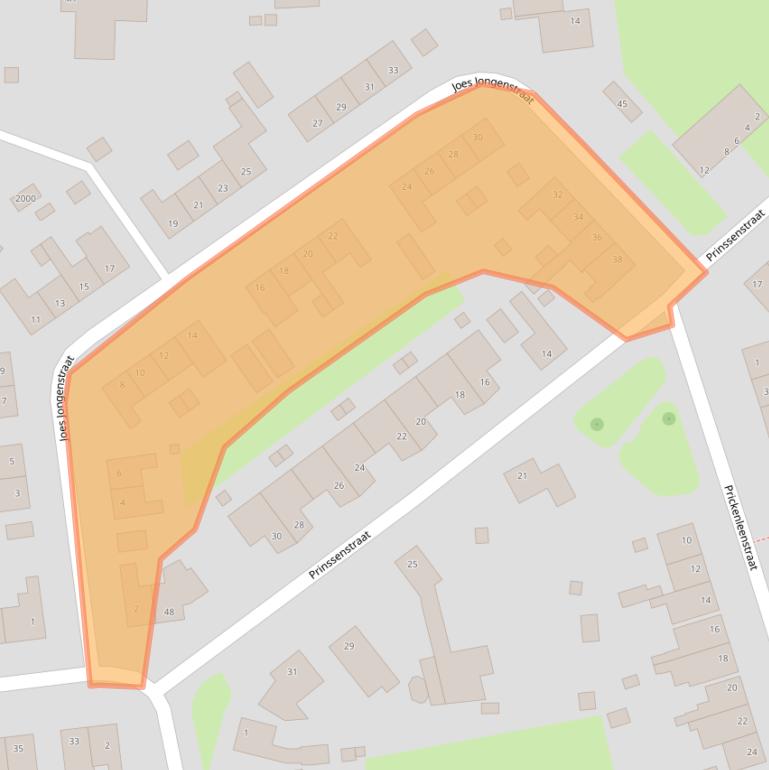 Kaart van postcodegebied 6372GB.