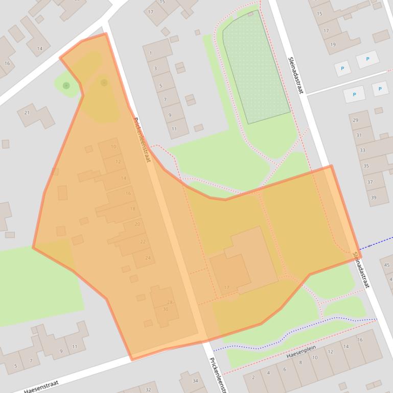 Kaart van postcodegebied 6372GJ.