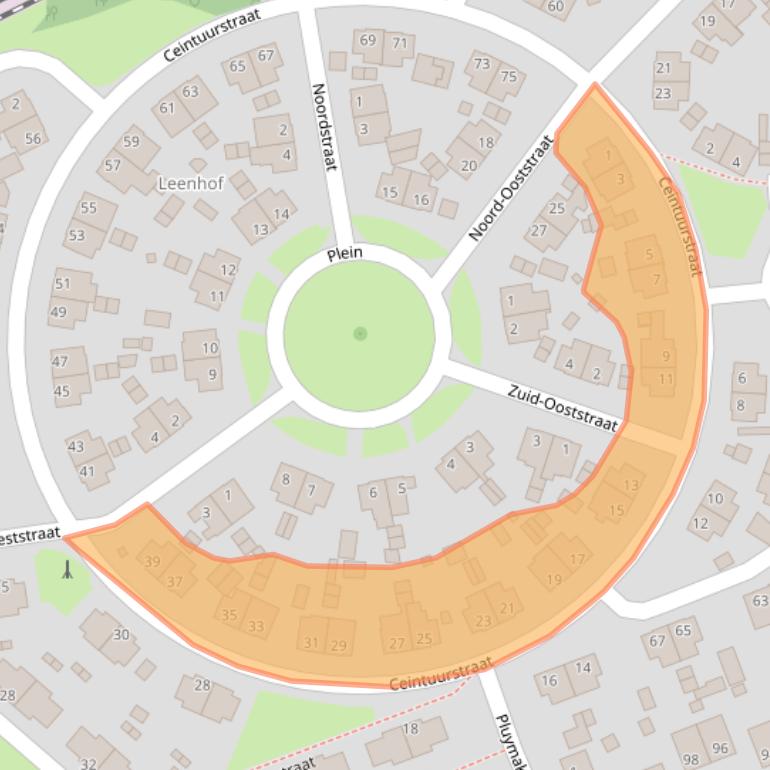 Kaart van postcodegebied 6372HB.