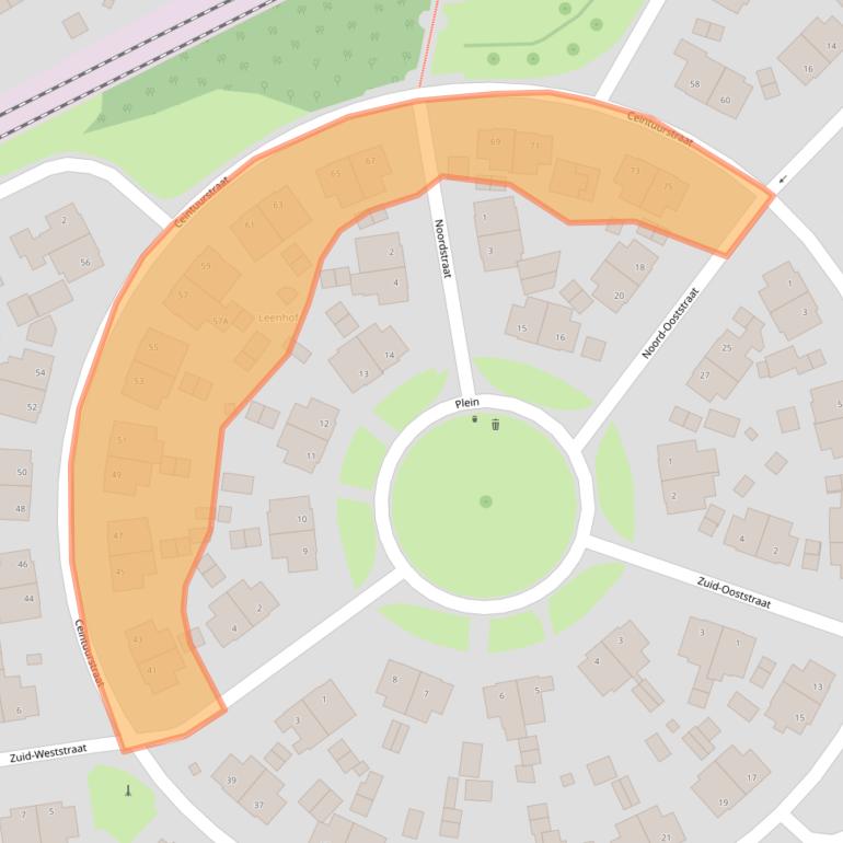 Kaart van postcodegebied 6372HC.