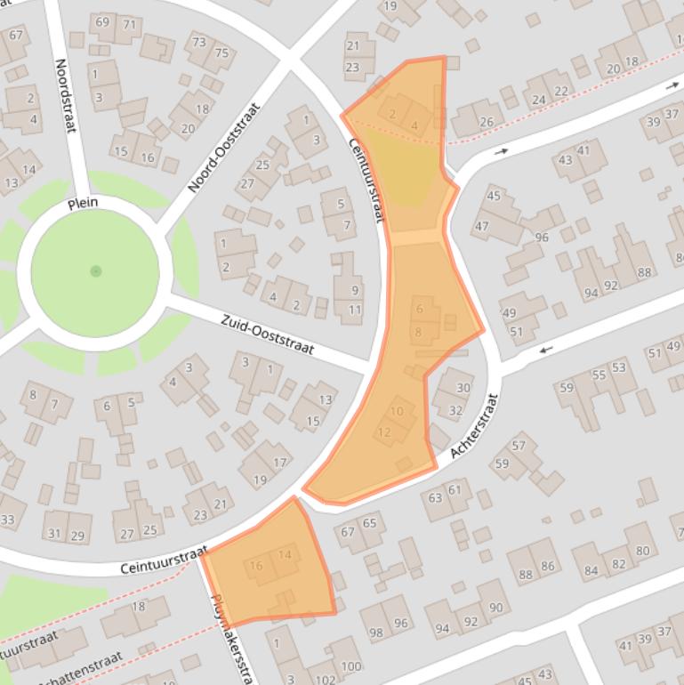 Kaart van postcodegebied 6372HD.