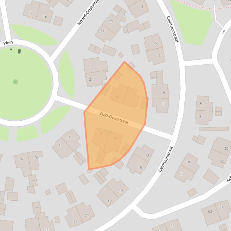 Kaart van postcodegebied 6372HK.