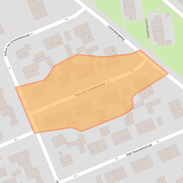 Kaart van postcodegebied 6372HX.