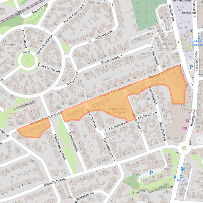 Kaart van postcodegebied 6372JA.