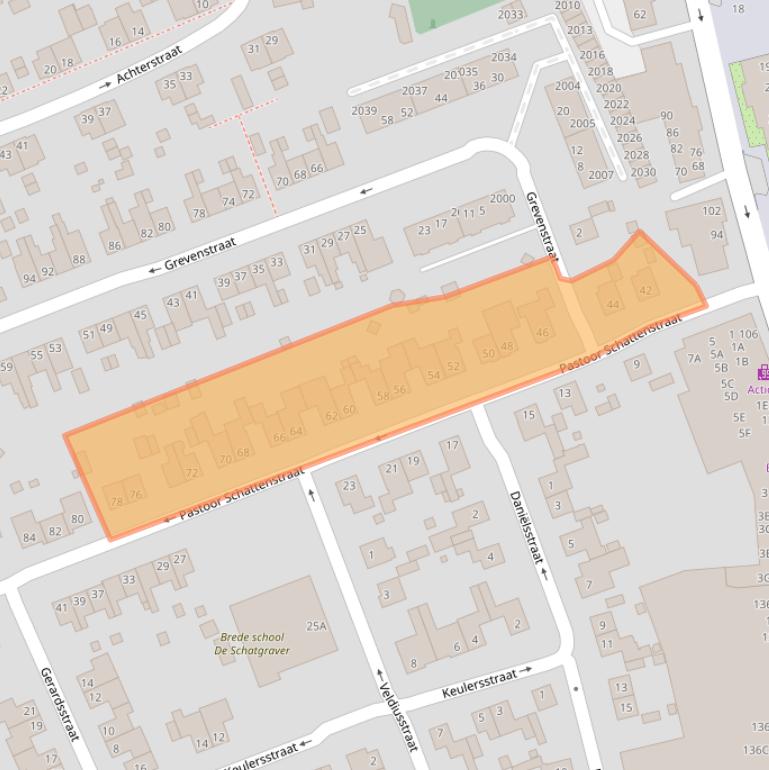 Kaart van postcodegebied 6372JB.