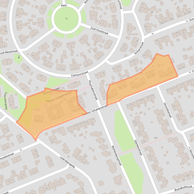 Kaart van postcodegebied 6372JC.