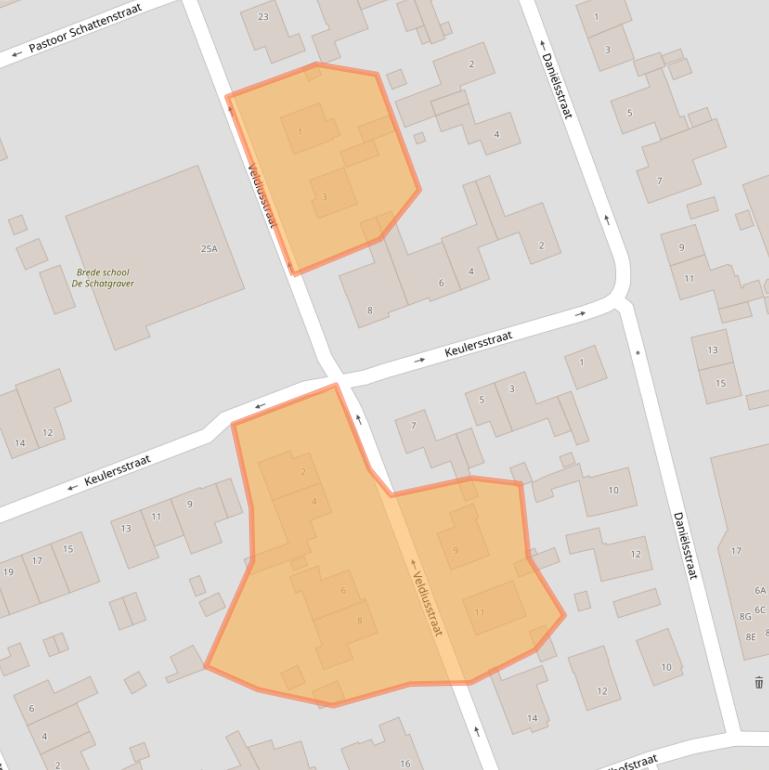 Kaart van postcodegebied 6372KG.