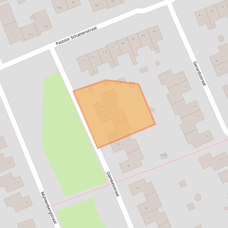 Kaart van postcodegebied 6372KN.