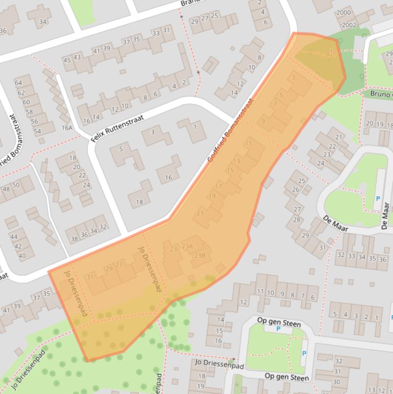 Kaart van postcodegebied 6372KP.