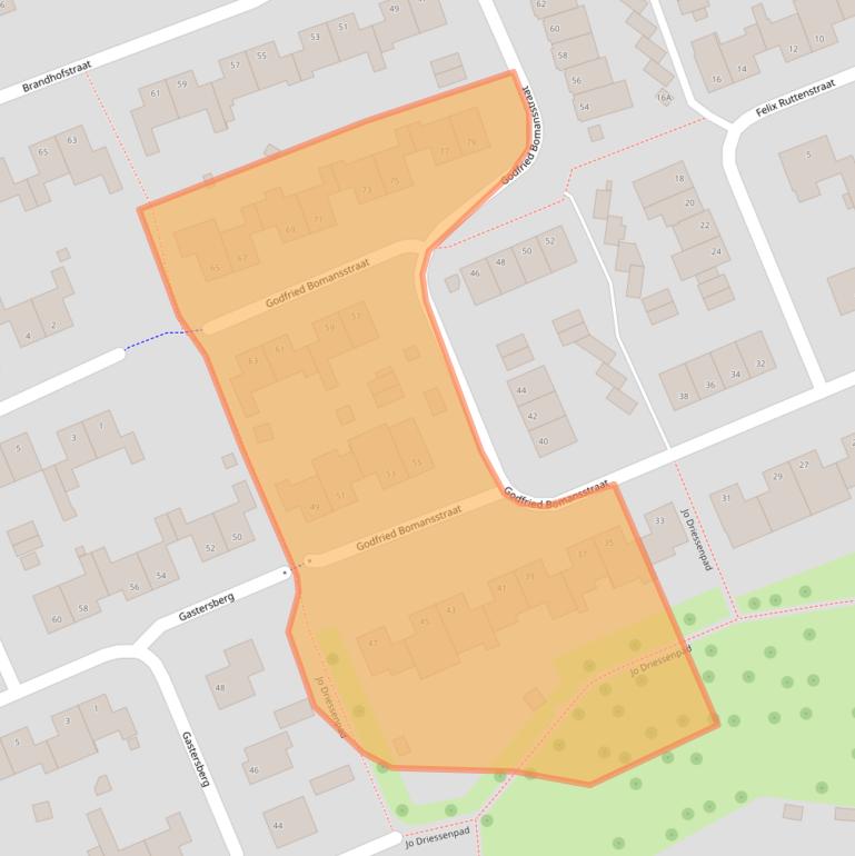 Kaart van postcodegebied 6372KR.