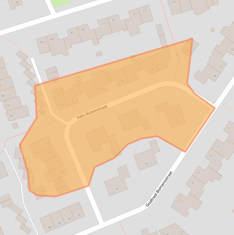 Kaart van postcodegebied 6372KV.