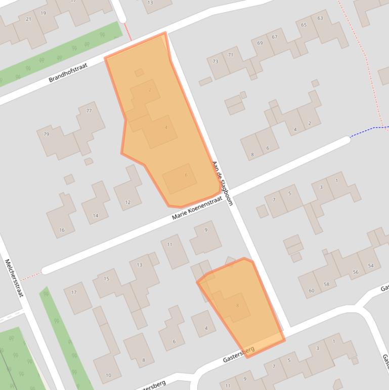 Kaart van postcodegebied 6372KW.