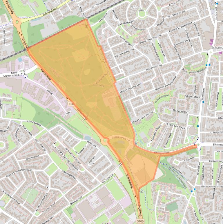 Kaart van postcodegebied 6372KZ.