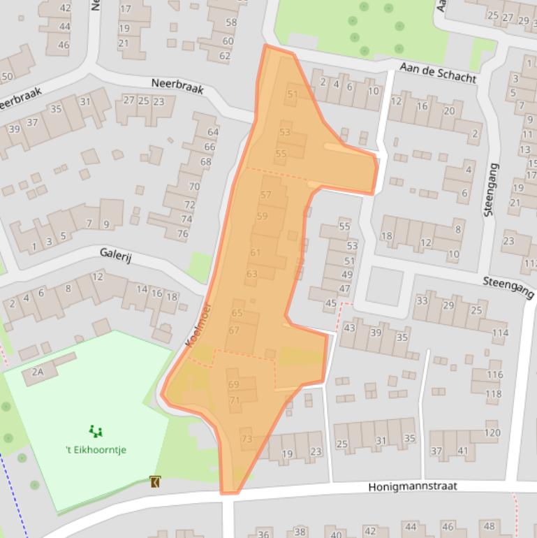 Kaart van postcodegebied 6372MH.