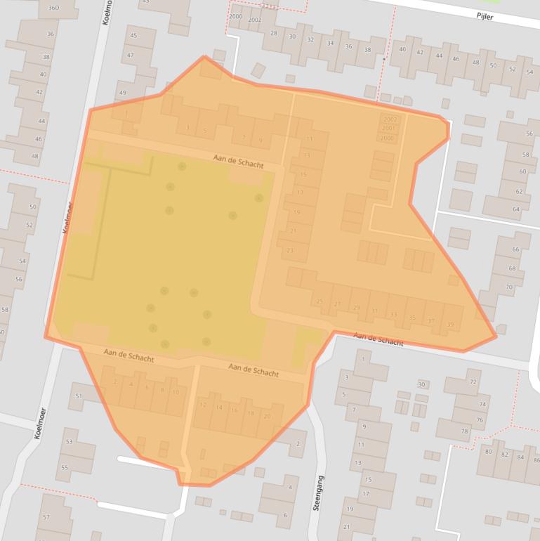 Kaart van postcodegebied 6372MP.