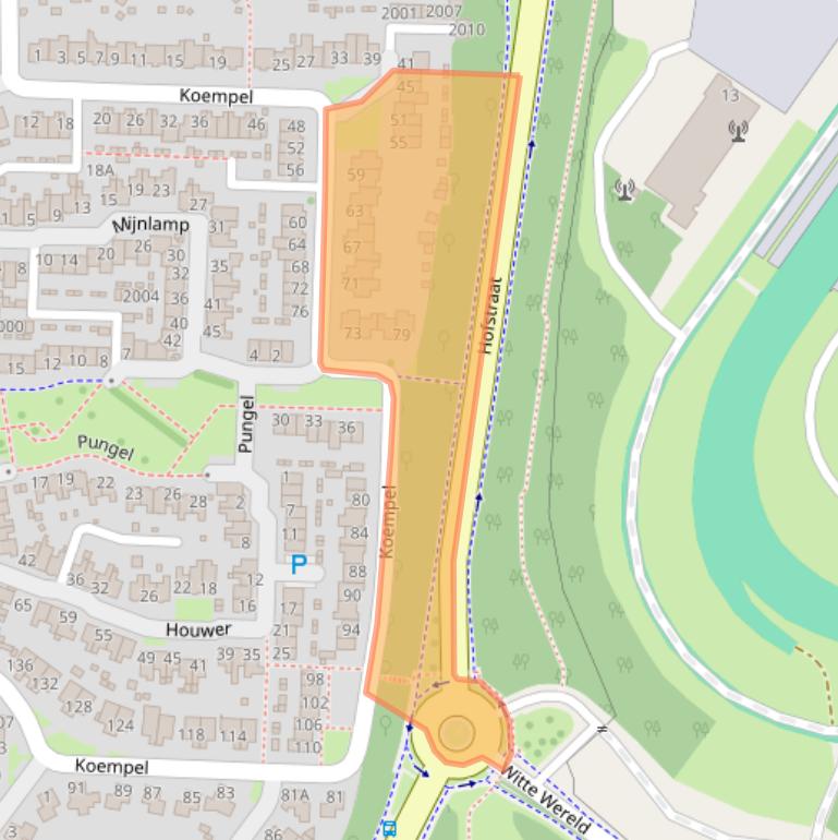 Kaart van postcodegebied 6372ND.