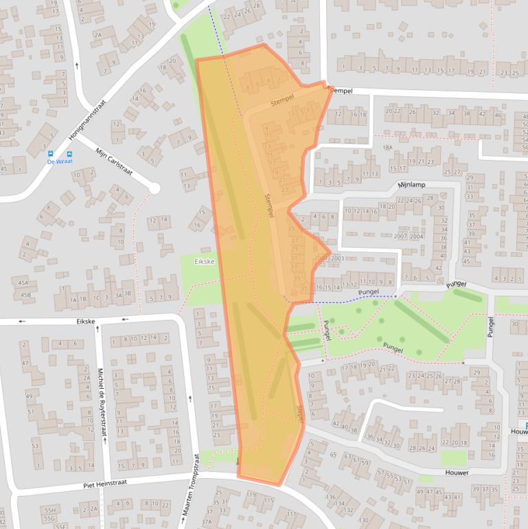 Kaart van postcodegebied 6372NH.