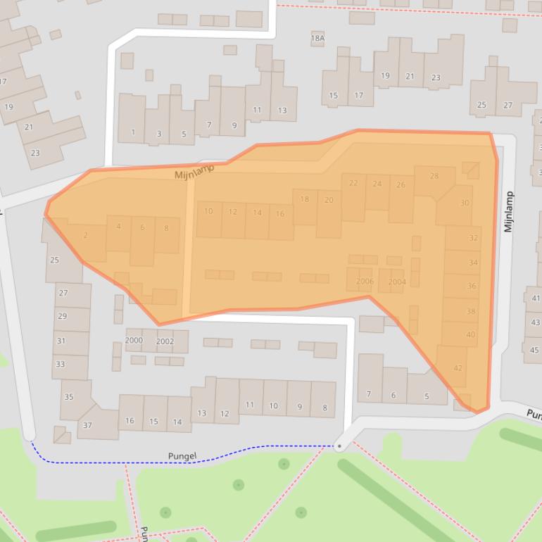 Kaart van postcodegebied 6372NJ.