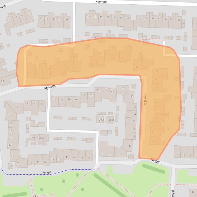 Kaart van postcodegebied 6372NK.