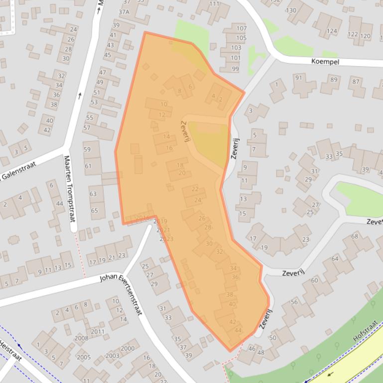 Kaart van postcodegebied 6372NR.