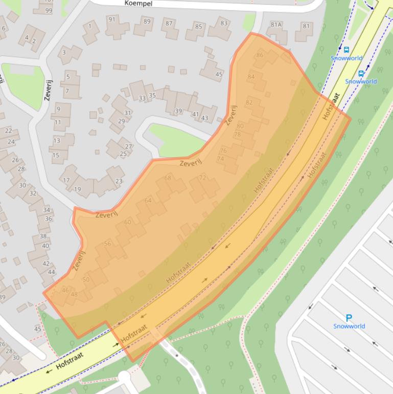 Kaart van postcodegebied 6372NS.