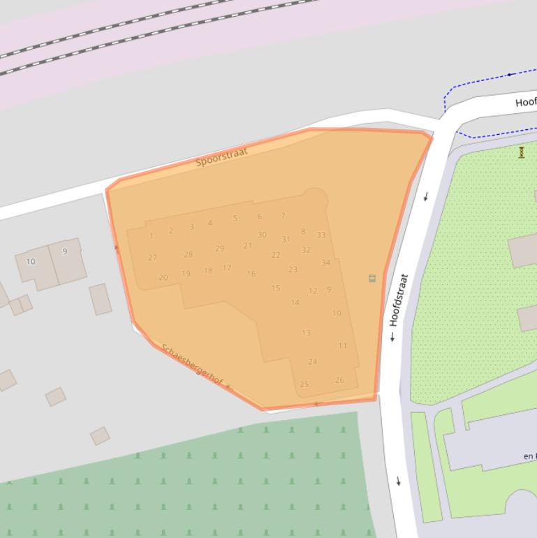 Kaart van postcodegebied 6372NV.