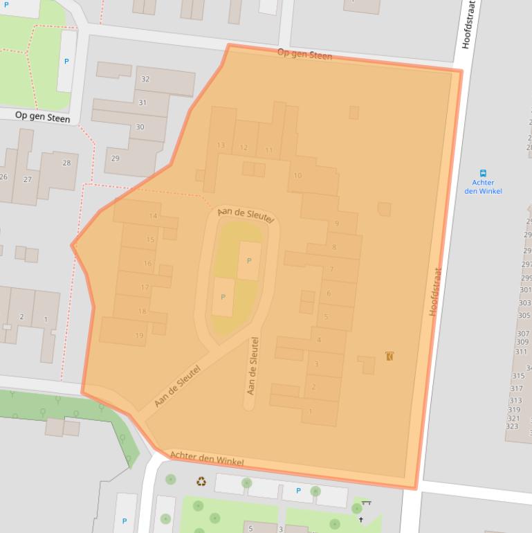 Kaart van postcodegebied 6372SE.