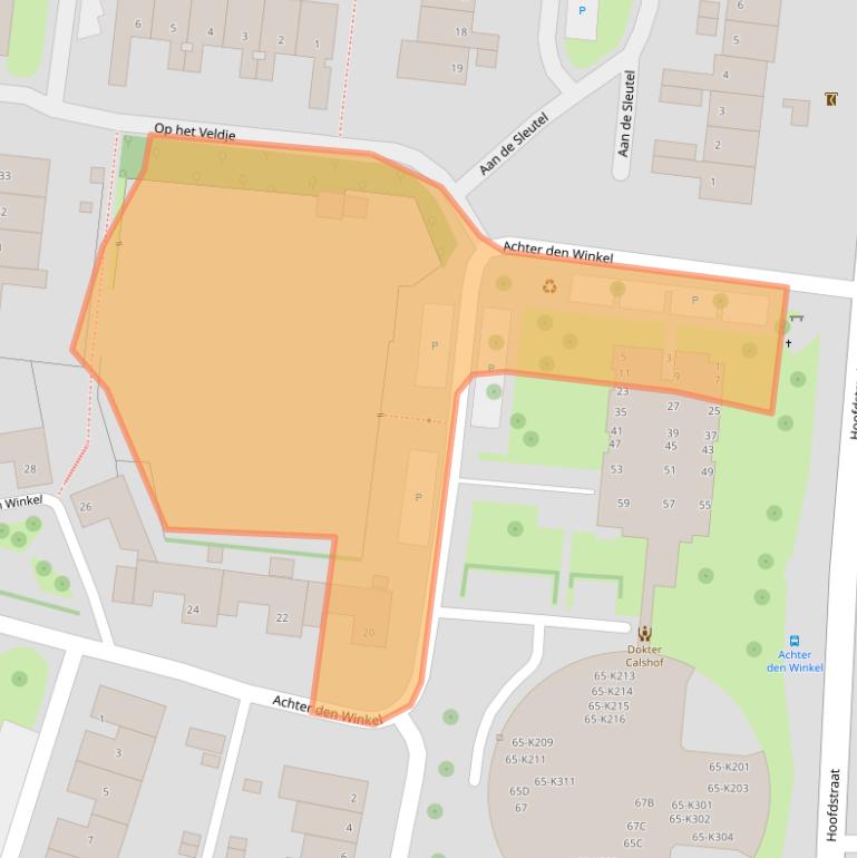 Kaart van postcodegebied 6372SL.