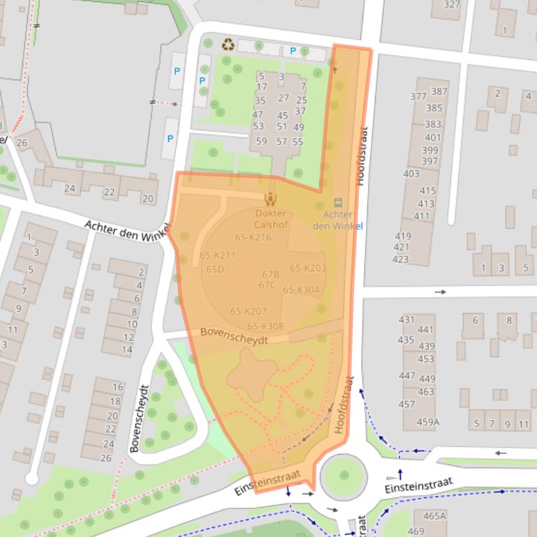 Kaart van postcodegebied 6372SP.