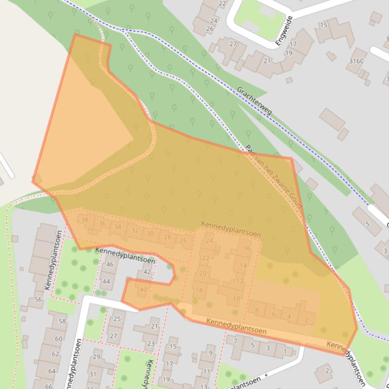 Kaart van postcodegebied 6372TK.