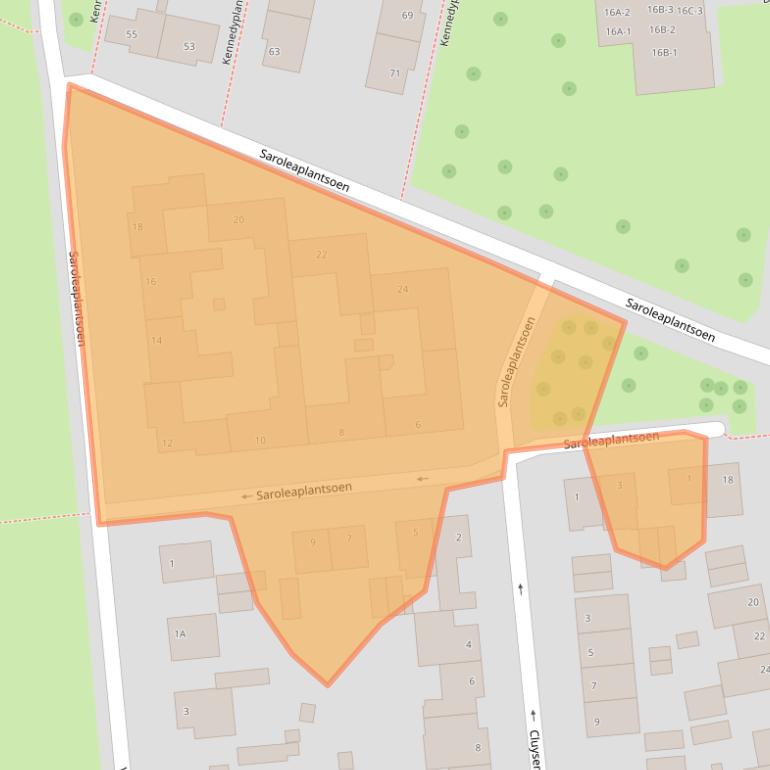 Kaart van postcodegebied 6372TM.