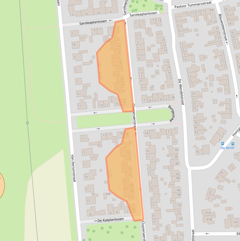 Kaart van postcodegebied 6372TR.