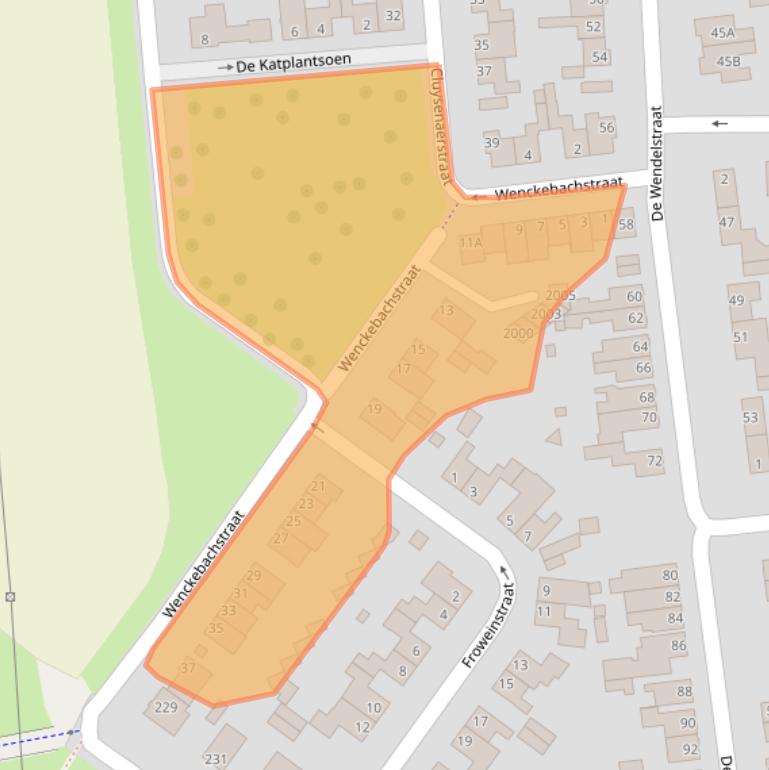 Kaart van postcodegebied 6372TV.