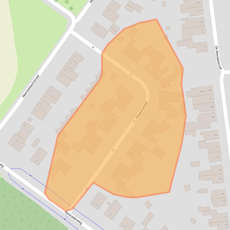 Kaart van postcodegebied 6372TX.