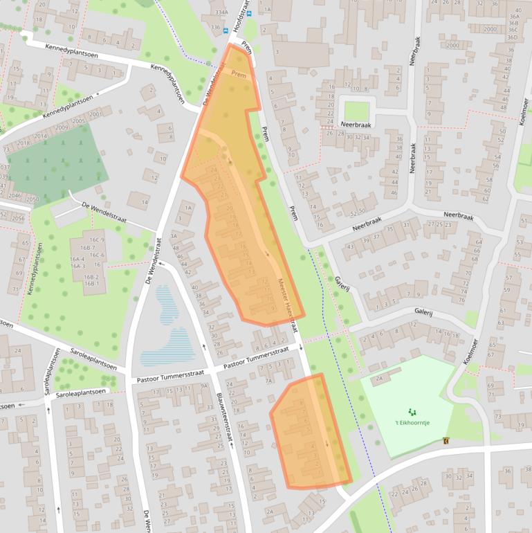 Kaart van postcodegebied 6372VD.