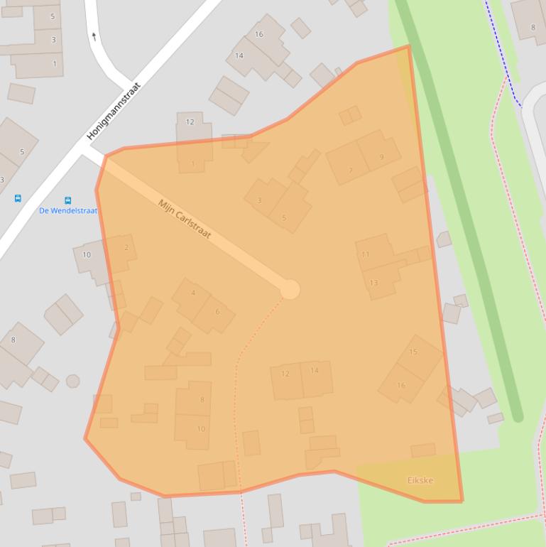 Kaart van postcodegebied 6372VE.