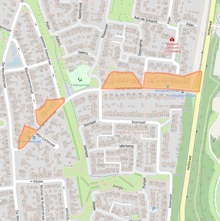 Kaart van postcodegebied 6372VH.